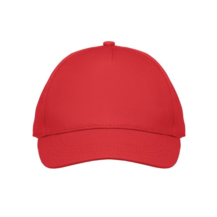MO2346-05Buzz Kids 5-Panel-Baseball-Cap Kinder_ rot