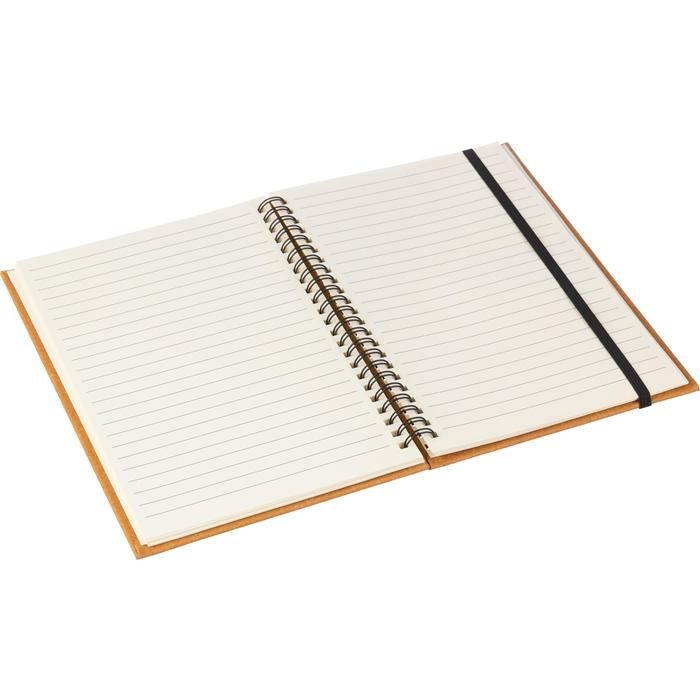 GI1103675-11Notizbuch aus recyceltem Leder A5 Egon_ brown