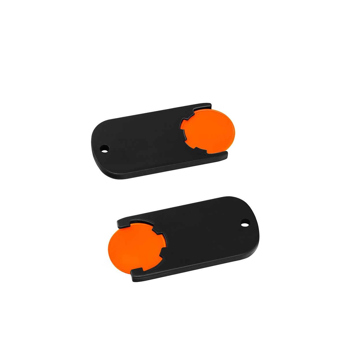 HE7439-5-6Chiphalter mit 1€-Chip _Alpha_ orange_ schwarz