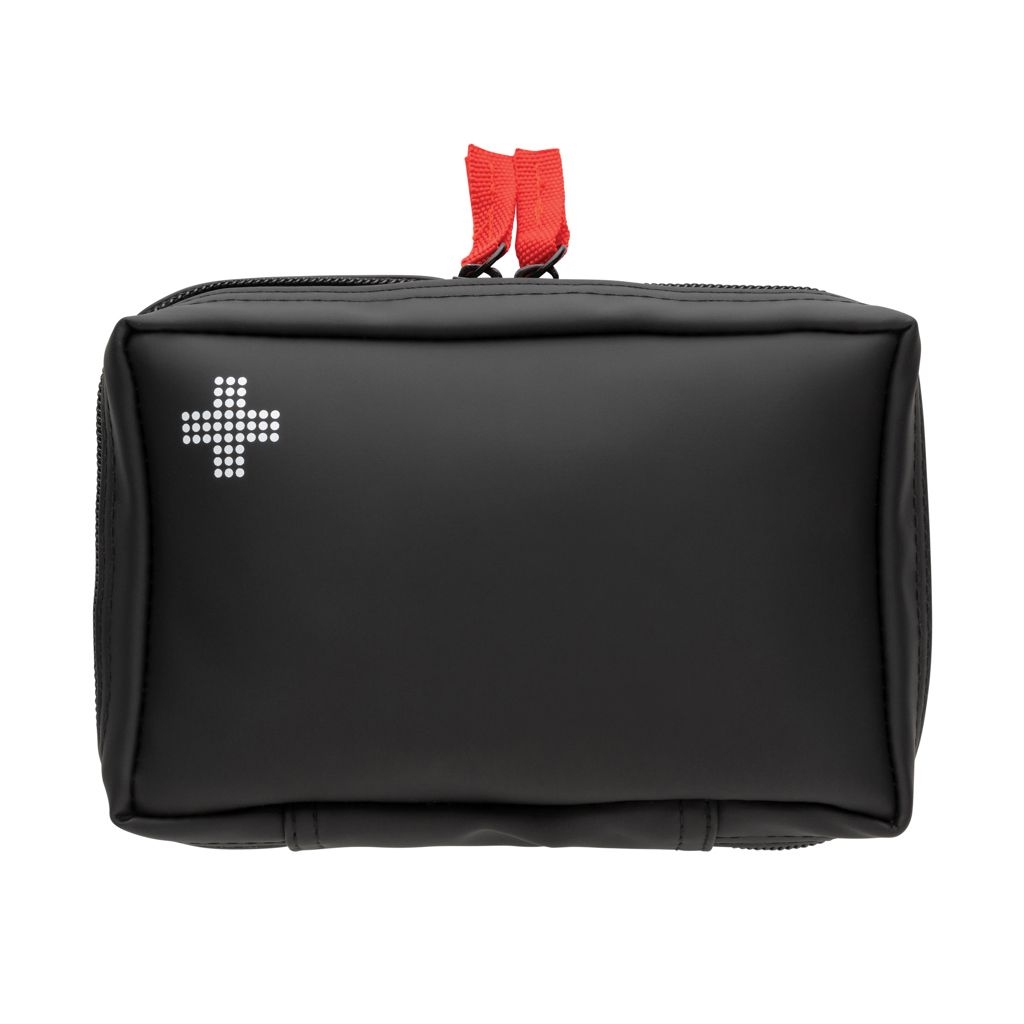 XDP265.41-1Erste-Hilfe-Set in RCS recycelter Nubuk-PU Tasche_ schwarz