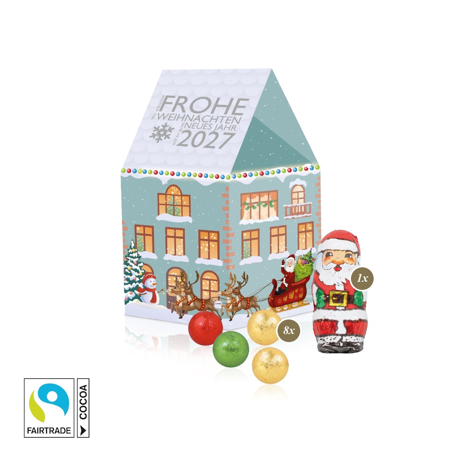 CD95550-013D Praesent _Haus_ mit Fairtrade® Schokolade_ Schokoladenmischung