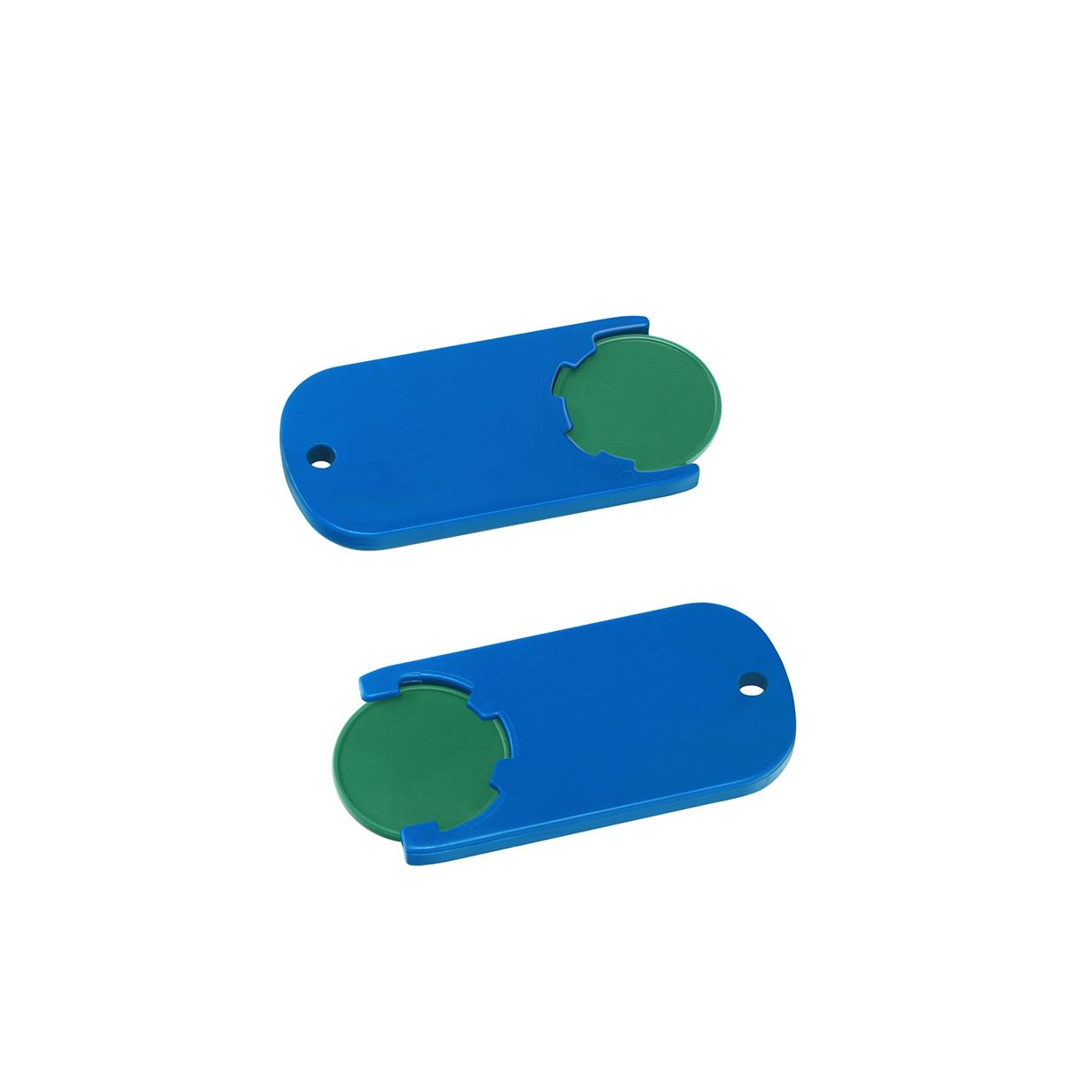 HE7439-2-3Chiphalter mit 1€-Chip _Alpha_ gruen_ blau