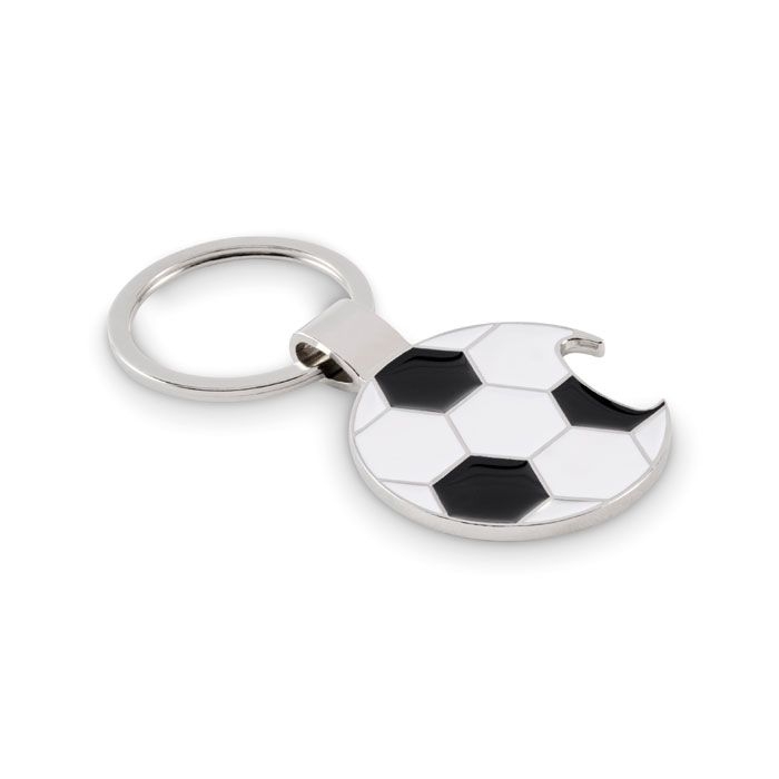 MO2795-33Open Goal Schluesselring Fussball_ weiss_schwarz