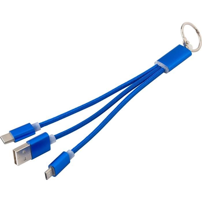 GI9215-23USB-Aufladekabel aus Aluminium Alvin_ kobaltblau