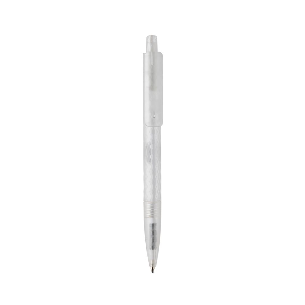 XDP611.33-03X3 Frosted-Pen aus GRS recyceltem PC_ weiss