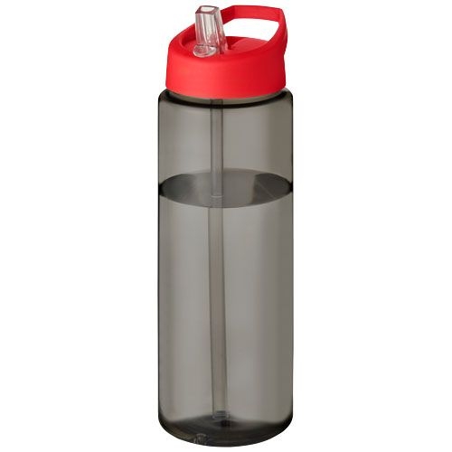 PF210486-3H2O Active® Eco Vibe 850 ml Sportflasche mit Ausgussdeckel _ kohle_rot