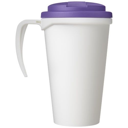PF210421-11Americano® Grande 350 ml Isolierbecher mit auslaufsicherem Schraubverschluss_ weiss_lila