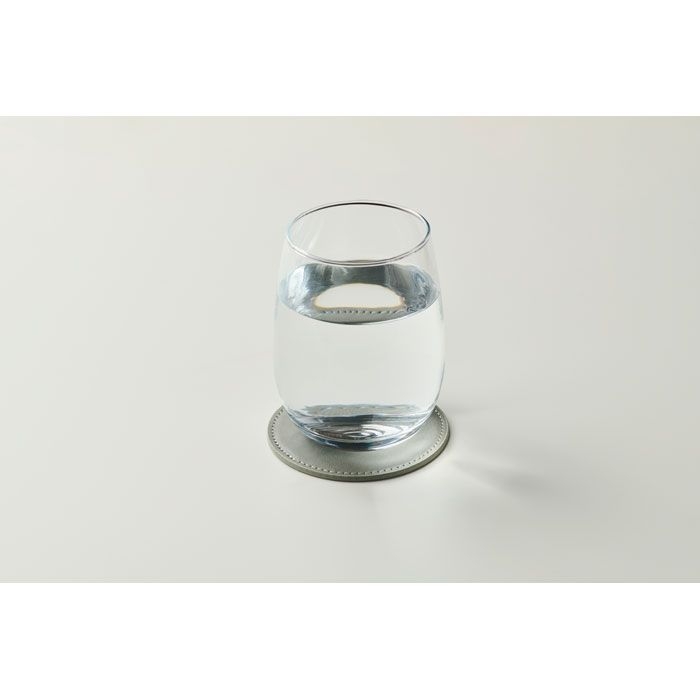 MO2616-15Posa Runder Untersetzer PU_ steingrau