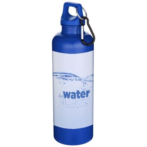 PF100878-6Oregon 750 ml einfarbige RS-zertifizierte Wasserflasche aus recyceltem Kunststoff mit Karabinerhaken
