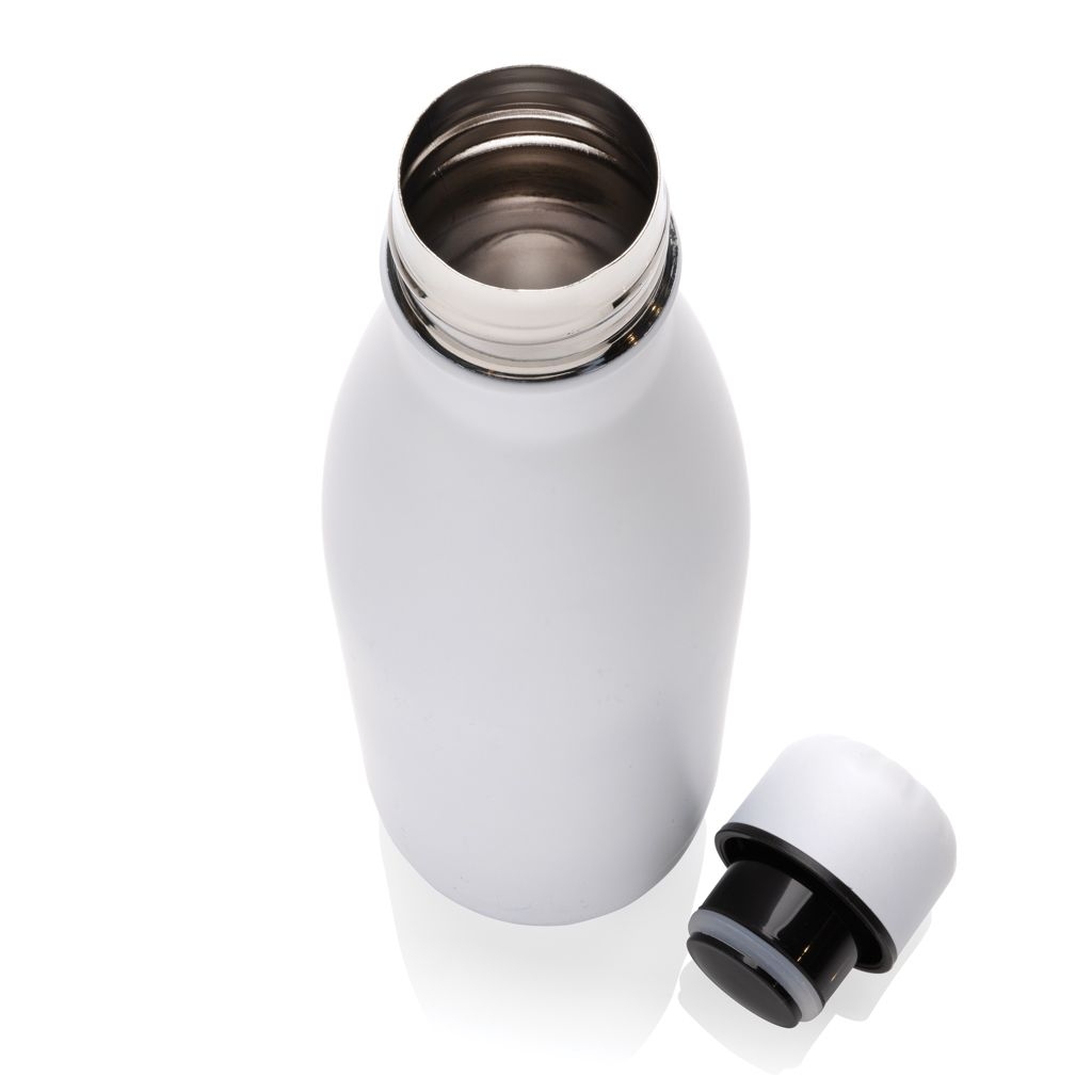 XDP435_72-3Eureka einwandige Wasserflasche aus RCS rec. Stainless-Steel_ weiss