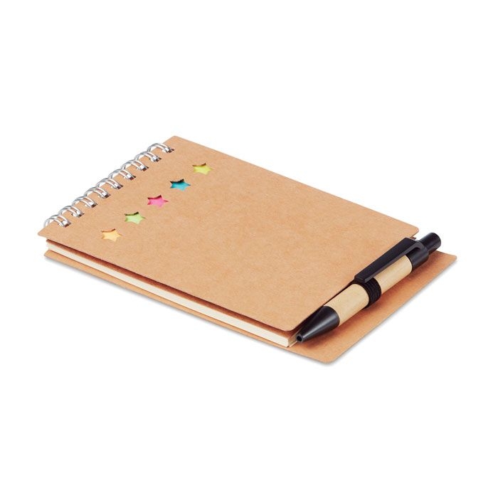 MO8107-13Multibook Notizbuch mit Klebezetteln_ beige