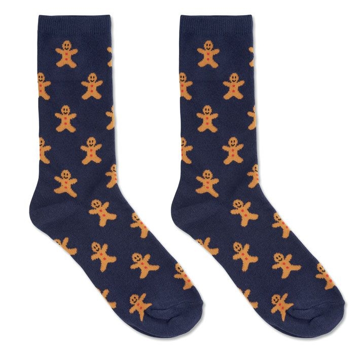 CX1575-04Soc Large Weihnachtssocken L_ blau