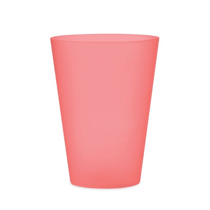 MO6375-25Festa Wiederverwendbarer Becher 300ml_ transparent rot
