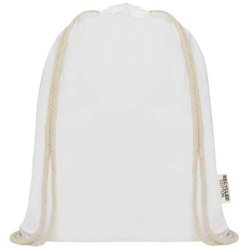 PF120735-1Oregon 140 g_m² Turnbeutel aus GRS recycelter Baumwolle_ weiss