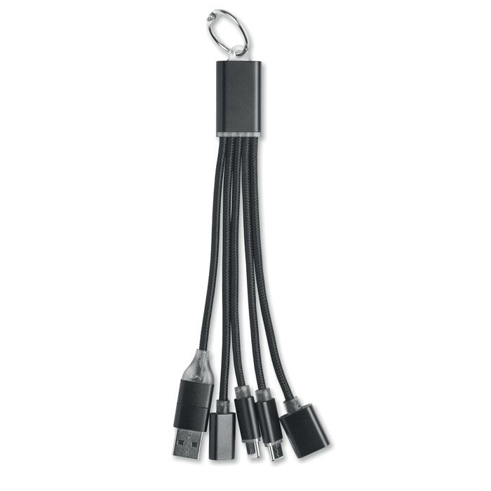 MO3150-03Hublue 5in1 Ladekabel_ schwarz