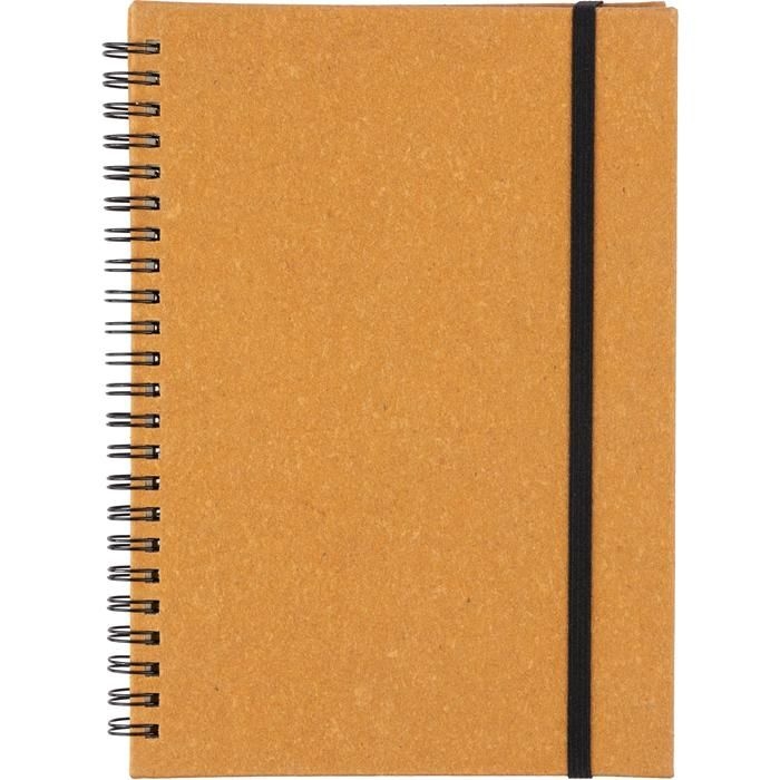 GI1103675-11Notizbuch aus recyceltem Leder A5 Egon_ brown