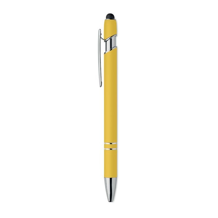MO2798-08Siparo Druckkugelschreiber mit Stylus_ gelb