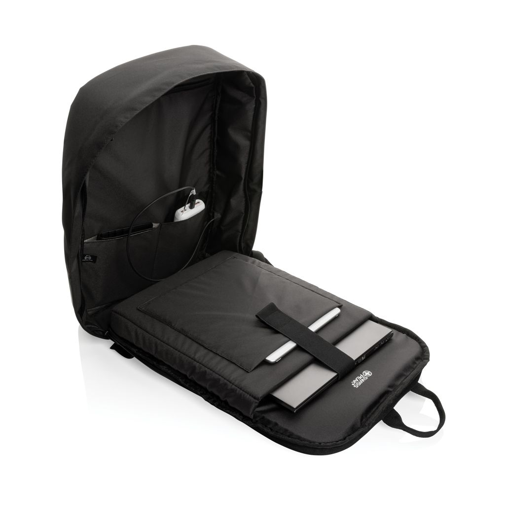 XDP763_13-1Swiss Peak AWARE™ Anti-Theft-RFID 15.6_-Laptop-Rucksack_ schwarz