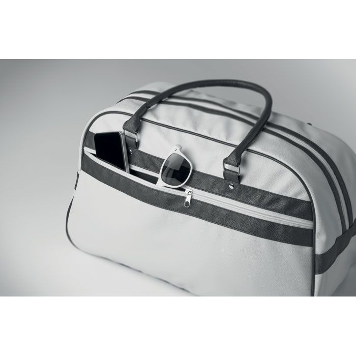 MO2987-06Nostalgic Sporttasche PU_ weiss