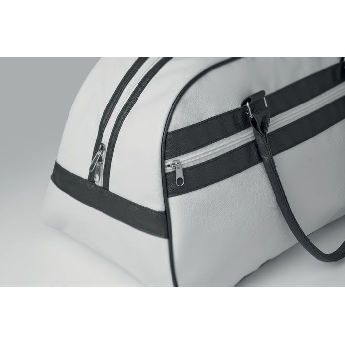 MO2987-06Nostalgic Sporttasche PU_ weiss