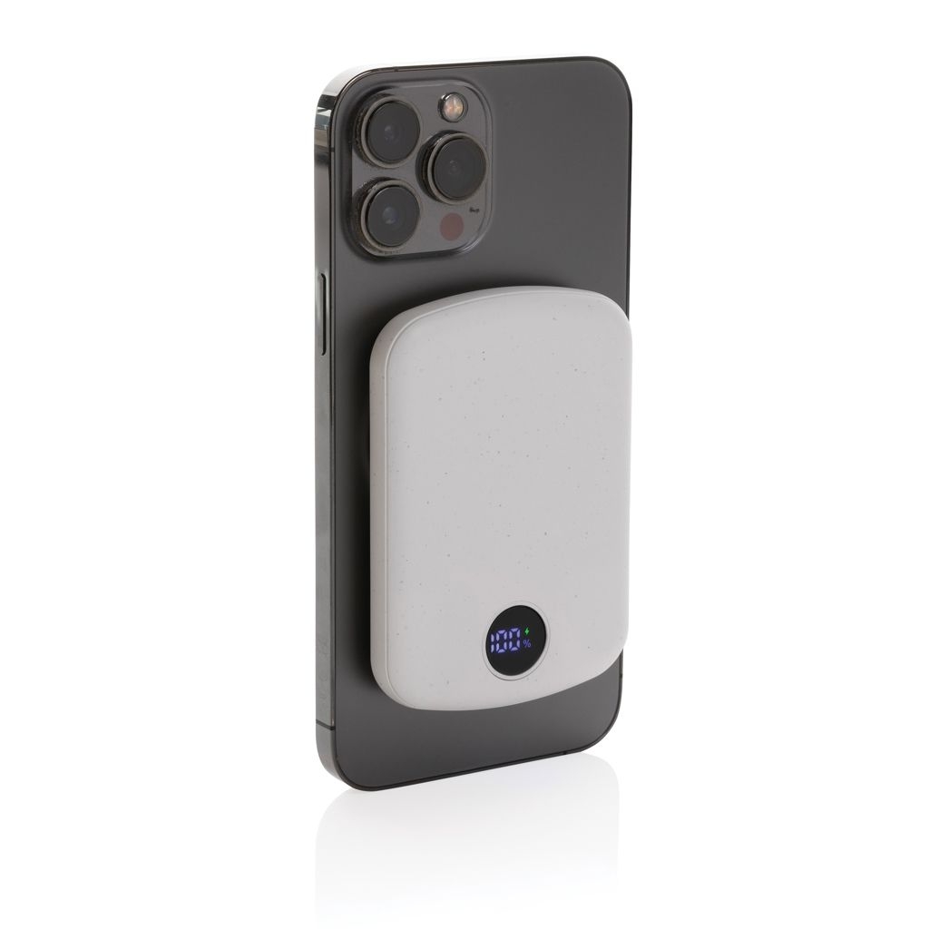 XDP322_41-3MagBoost 5_000mAh magnetische Powerbank aus RCS rec. Plastik_ weiss