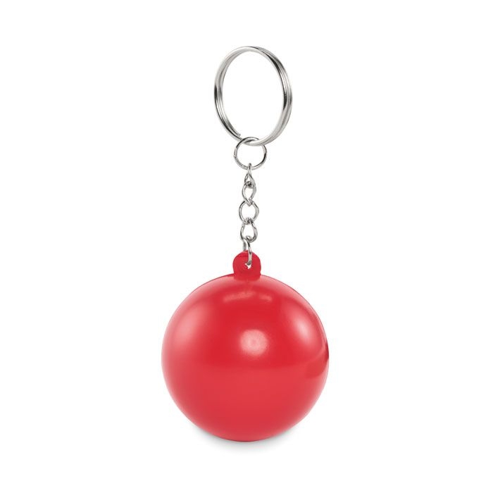 MO2454-05Cirkely Schluesselring Kugelform PU_ rot
