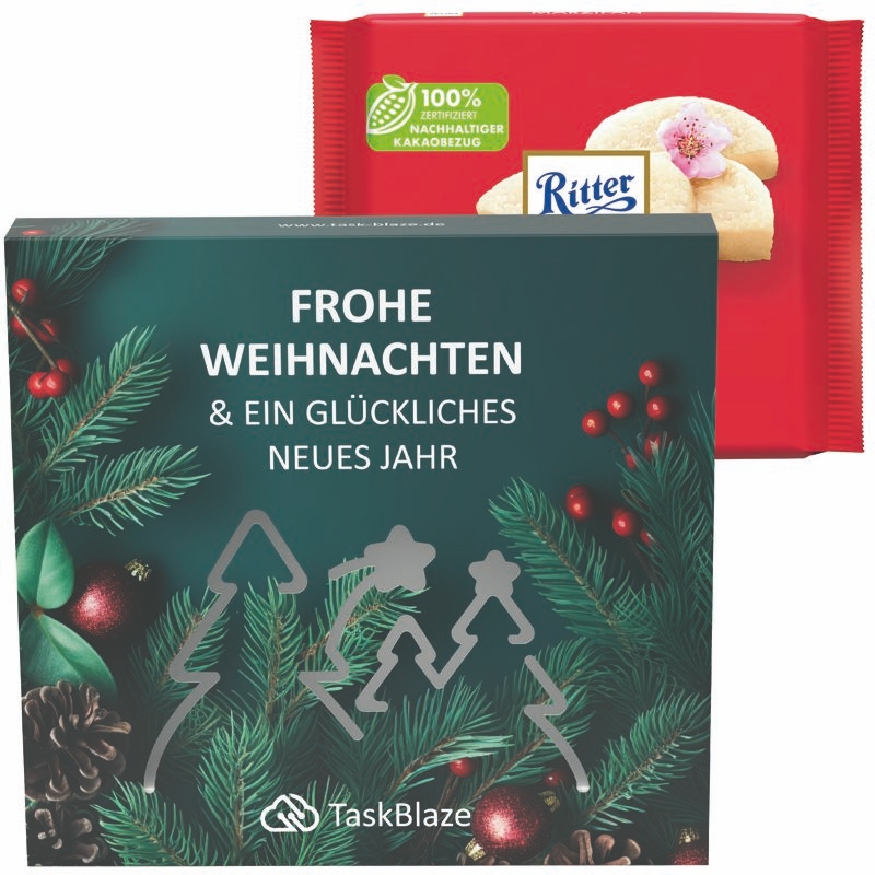JG20156-3Praesentbox Premium Wald Ritter SPORT_ Ritter Sport 100g_ Marzipan_ Wald