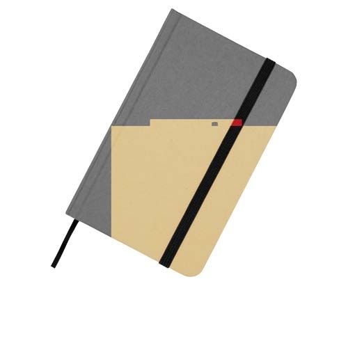 PF106022-5Reed A6 Hardcover Notizbuch_ blanko_ aus recyceltem Material_ schwarz