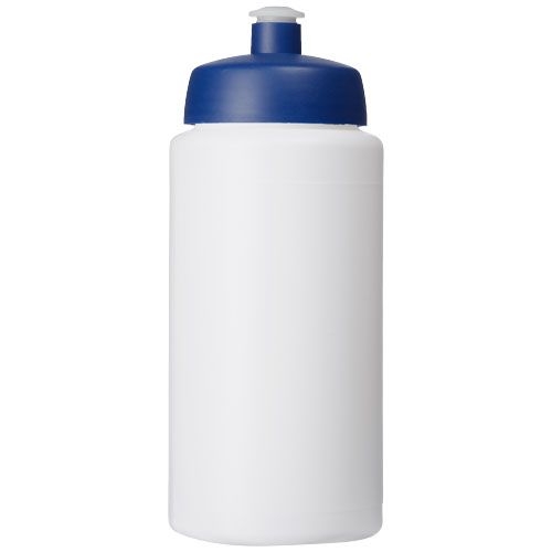 PF210687-3Baseline® Plus grip 500 ml Sportflasche mit Sportdeckel_ weiss_blau