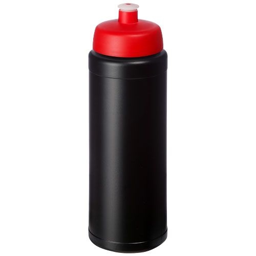 PF210690-15Baseline® Plus 750 ml Flasche mit Sportdeckel_ schwarz_rot
