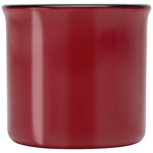 PF100844-2Bari Keramiktasse 240 ml mit glaenzender Oberflaeche_ rot