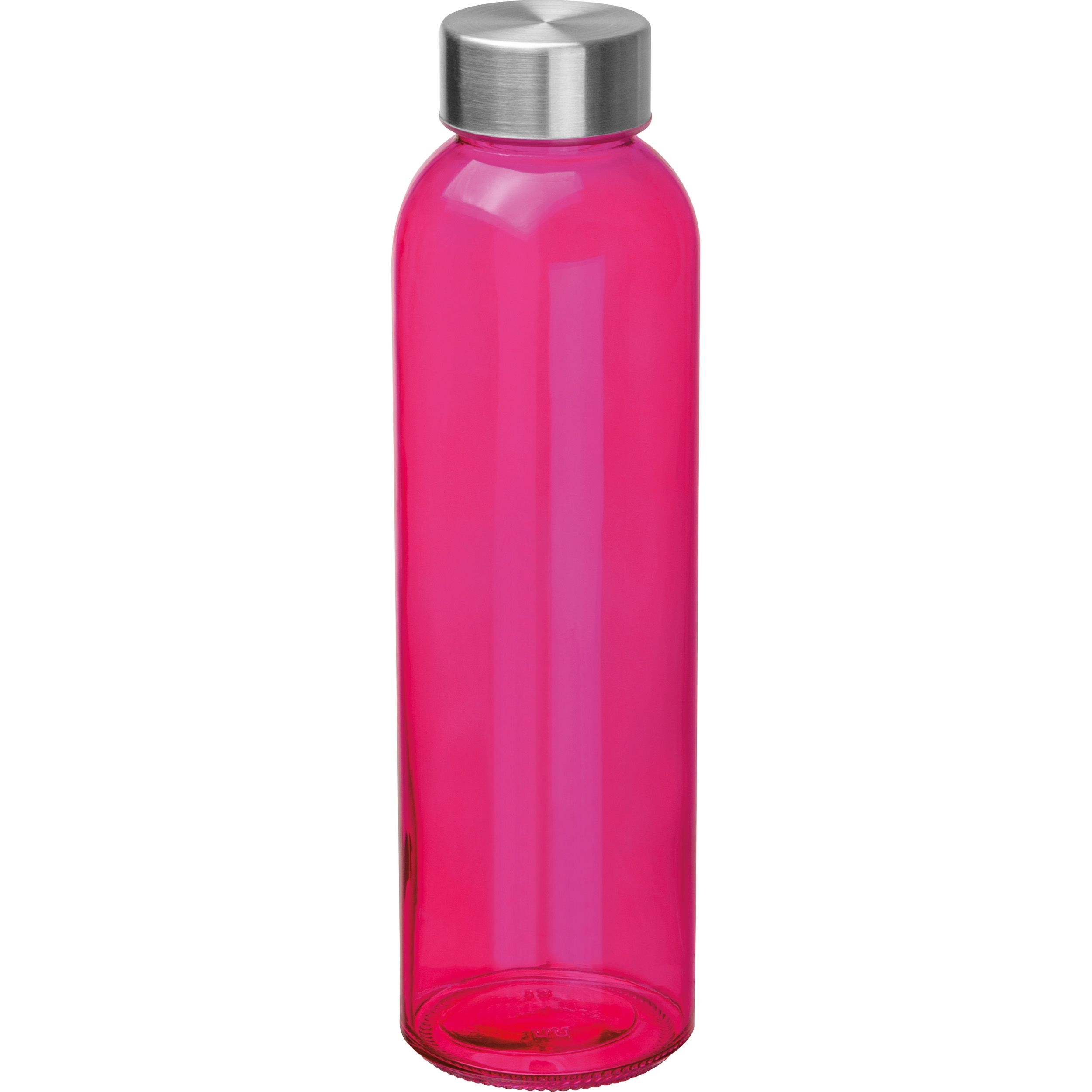 MA61394-11Trinkflasche aus Glas_ 500ml EUGEN_ pink
