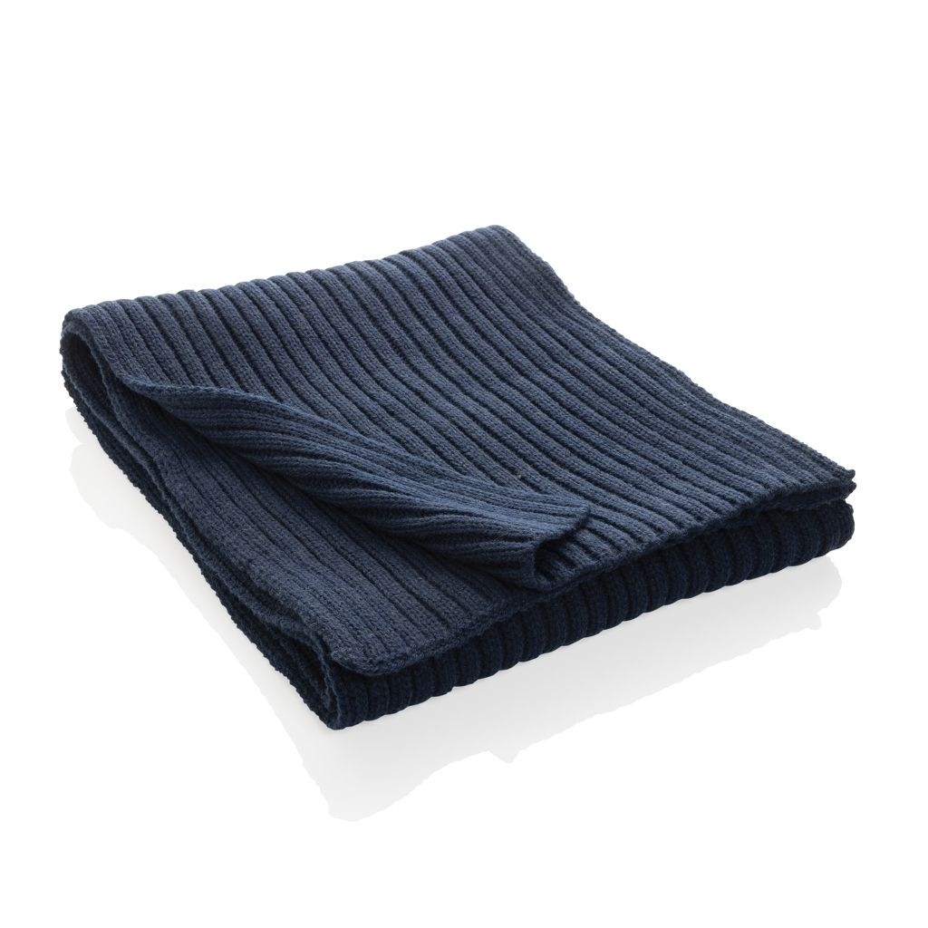XDP453.44-25Impact AWARE™ Polylana® Strickschal 180x25cm_ navy blau
