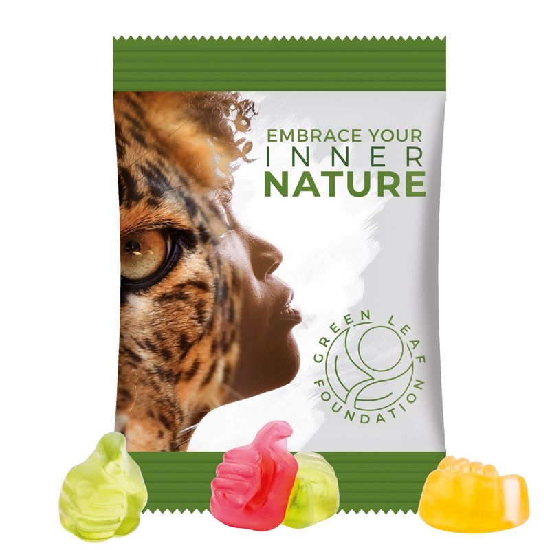 JG10062-13Minituete 15 g Trolli Fruchtgummi Standardformen_ Like-Daumen_ weisse Folie