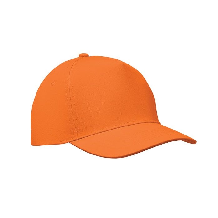 MO2345-10Sunny Baseball cap 5 panels 180gr_ orange