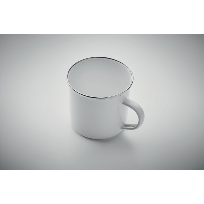 MO2203-06Plateado L Emaille-Becher Subli 500 ml_ weiss