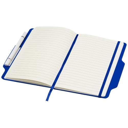 PF107969-2Nexus A5 Hardcover Notizbuch mit Kugelschreiber und Bleistiftset _schwarze Mine_ royalblau