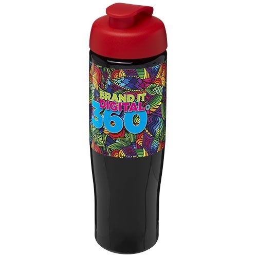 PF210040-15H2O Active® Tempo 700 ml Sportflasche mit Klappdeckel_ schwarz_rot
