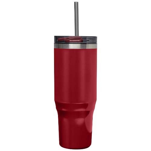 PF100801-7Melbourne 1200 ml RCS-zertifizierter Isolierbecher mit Strohhalm_ rot
