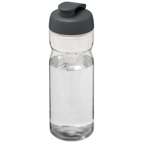 PF210045-24H2O Active® Base 650 ml Sportflasche mit Klappdeckel_ transparent_grau