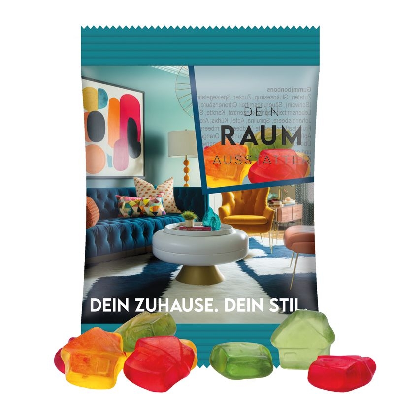 JG10062-12Minituete 15 g Trolli Fruchtgummi Standardformen_ Haus_ transparente Folie