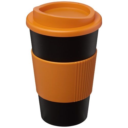 PF210002-5Americano® 350 ml Isolierbecher mit Schutzring_ schwarz_orange