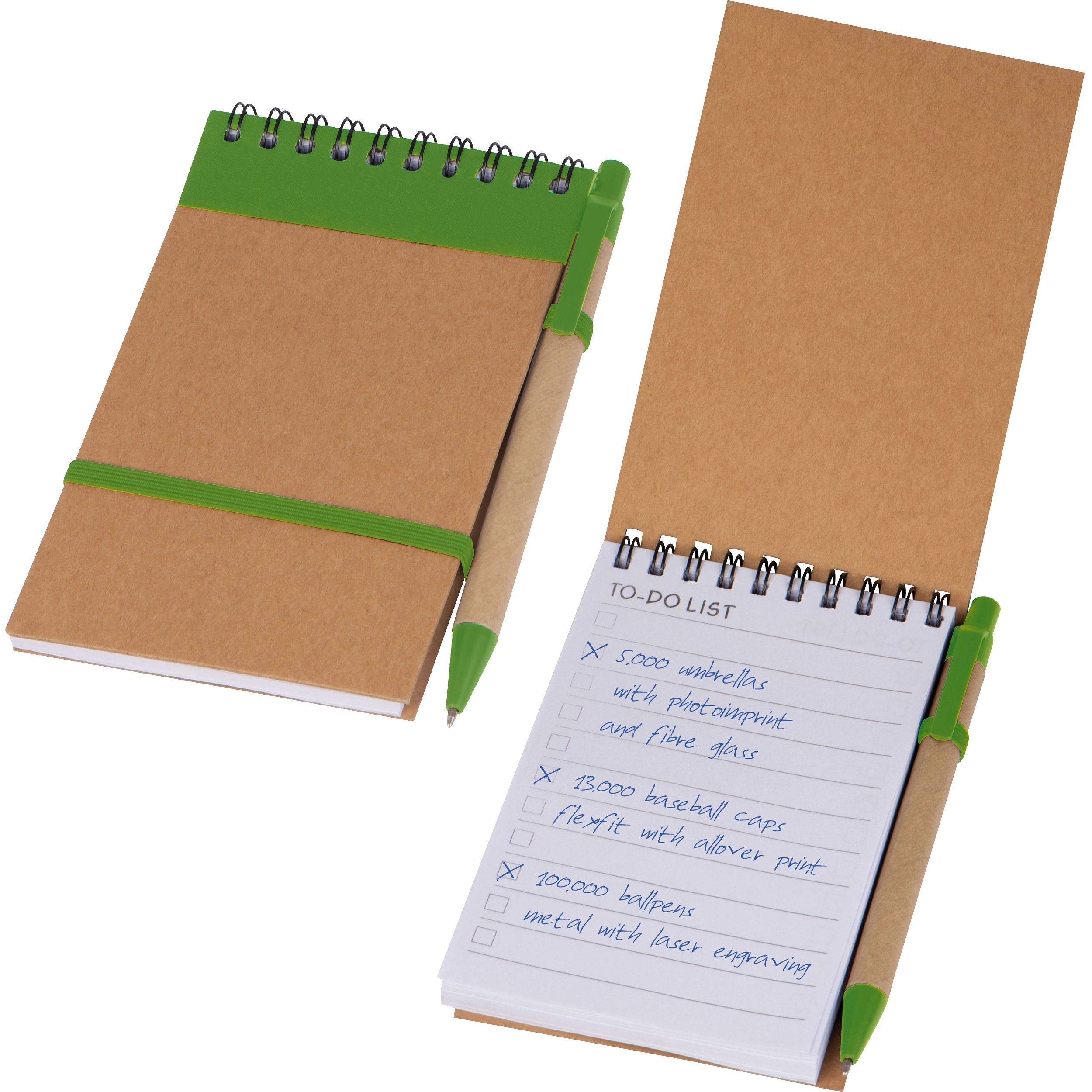 MA20497-09Ringbuch mit Kugelschreiber und _To do Liste_ EUGENIO_ gruen