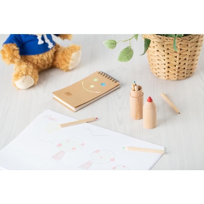 GI2786-11Buntstifte-Set in Holzbox Francis_ brown