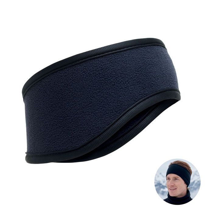 MO3125-85Waves Stirnband Fleece_ marineblau