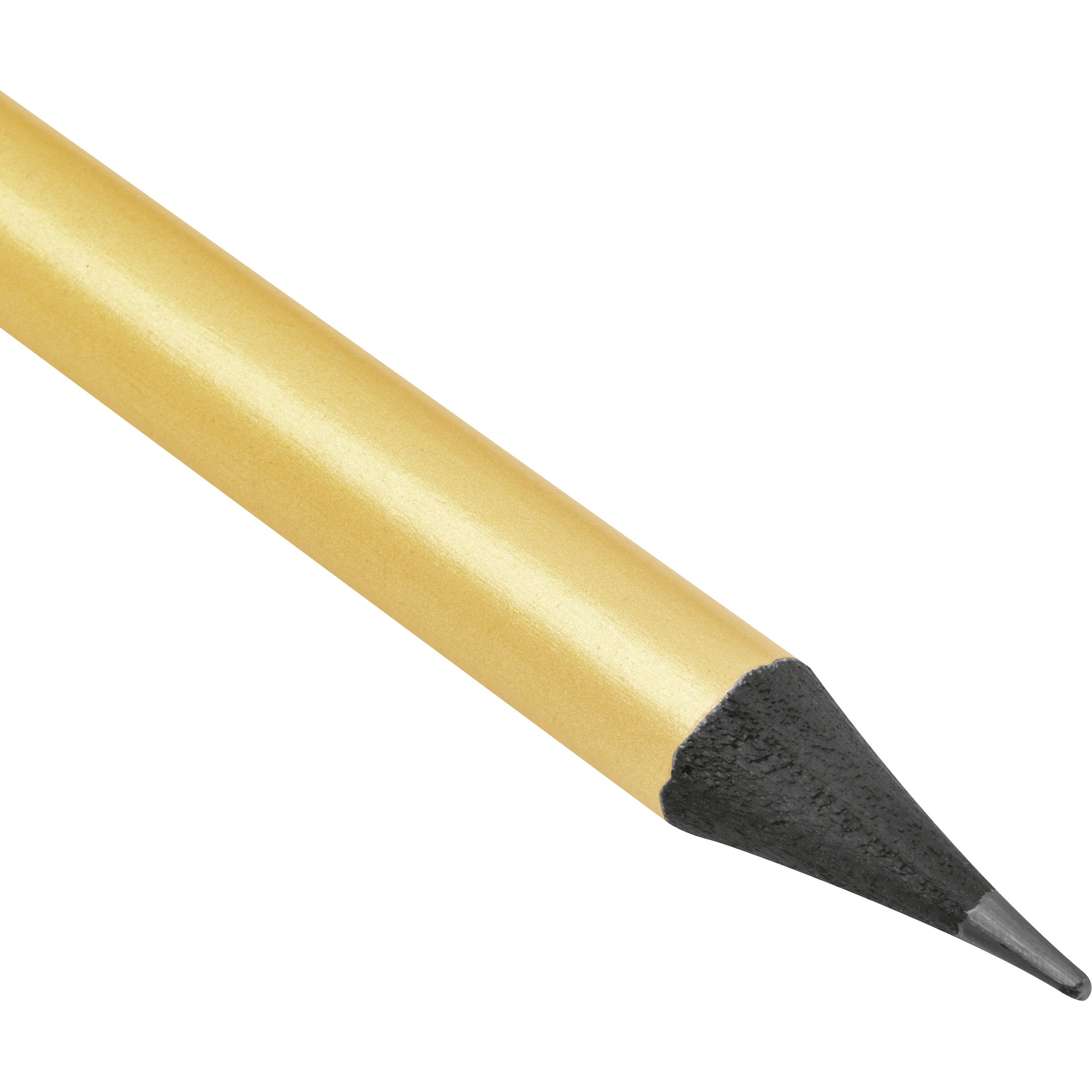 MA15321-98Bleistift mit Radiergummi in Metallic-Farben JAMES_ gold