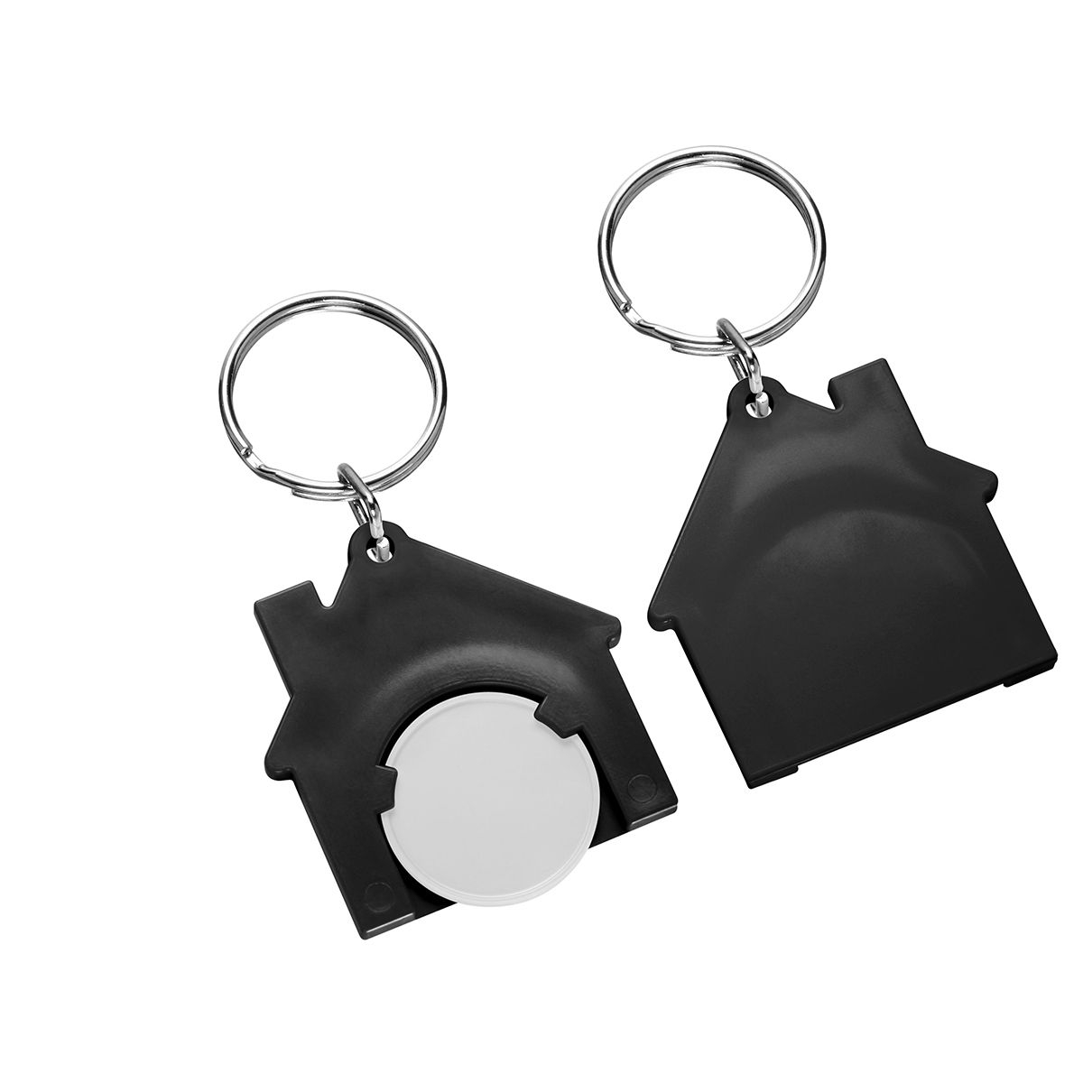 HE7516R-0-6Chiphalter mit 1€-Chip _Haus_ weiss_ schwarz