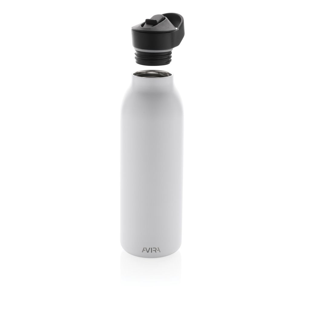 XDP438.08-3Avira Ara RCS Re-Steel Fliptop Wasserflasche 500ml_ weiss