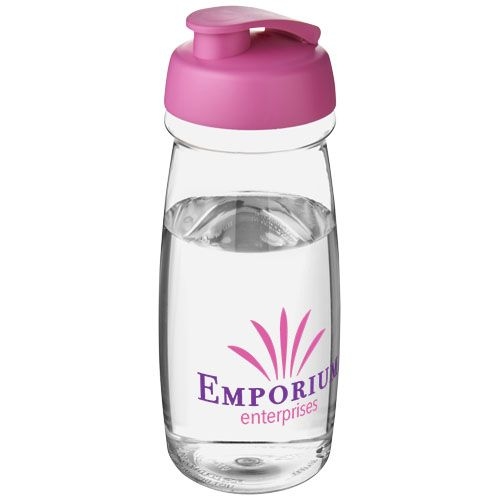 PF210054-23H2O Active® Pulse 600 ml Sportflasche mit Klappdeckel_ transparent_rosa