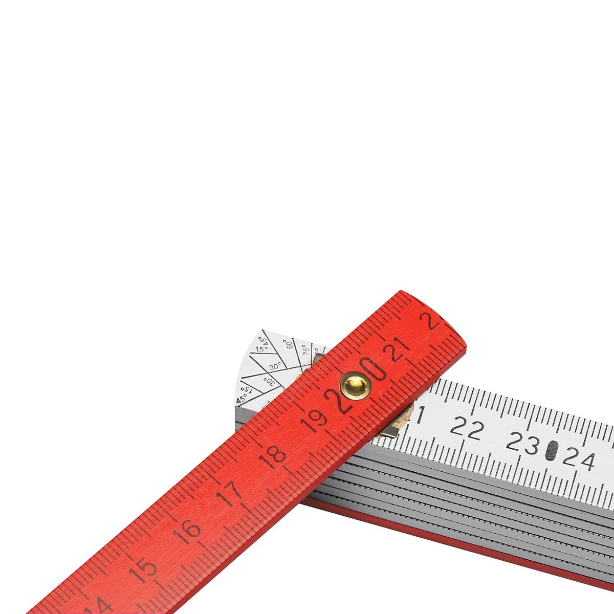 HE8662-0-1Zollstock Holz _Colour_ weiss_ rot